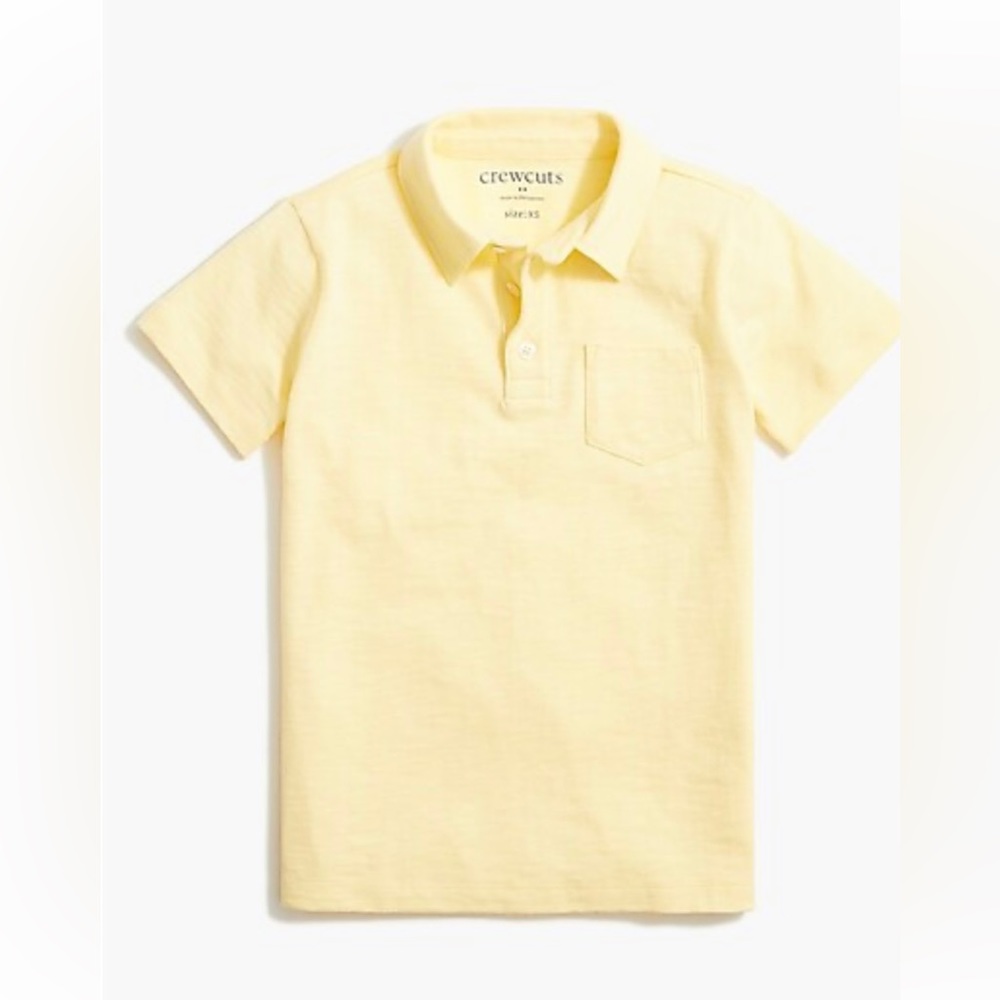 Kids' cotton slub polo shirt